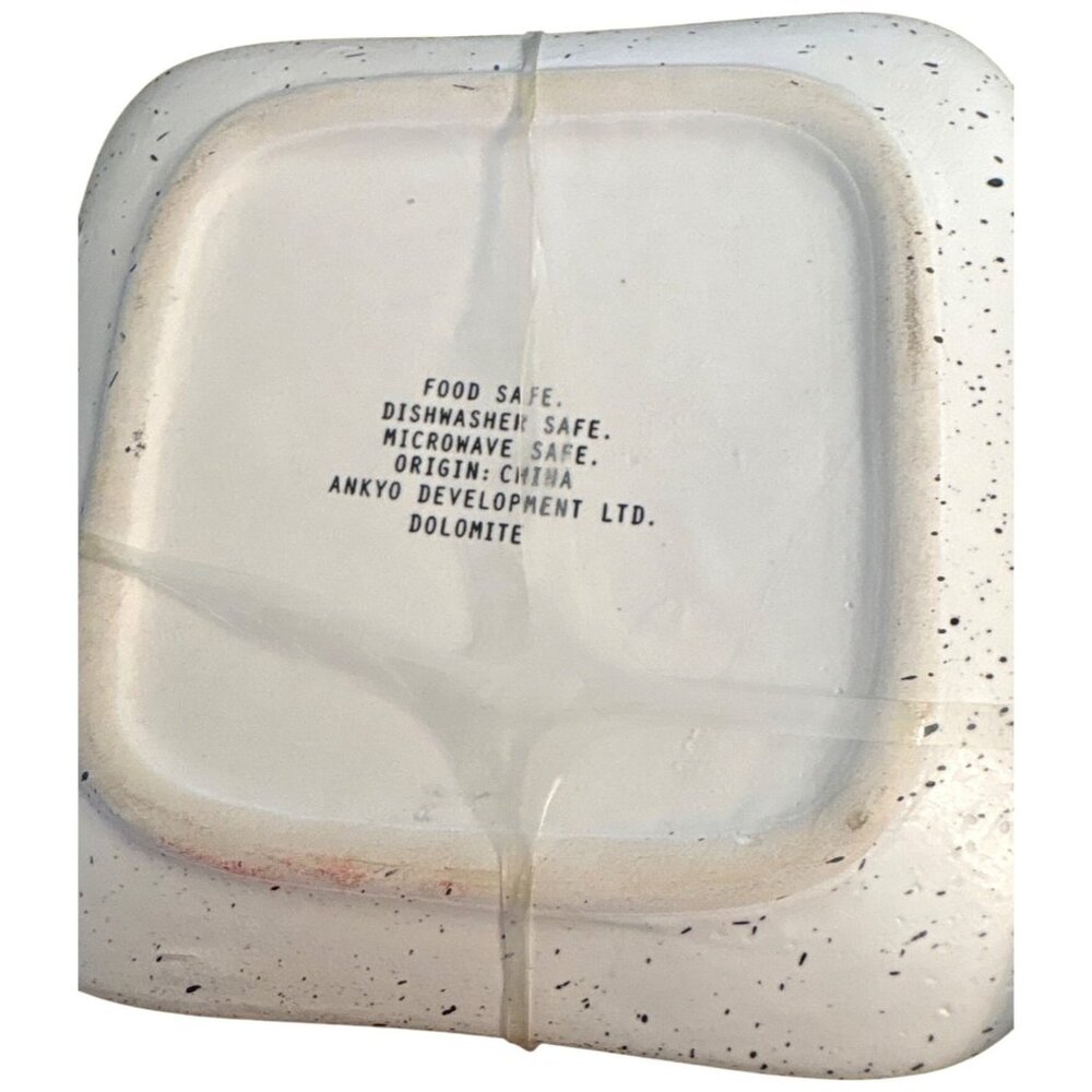 Ankyo Development Speckled Ceramic Set 4 Plates Food Safe Sturdy Everyday RARE - Picture 3 of 11